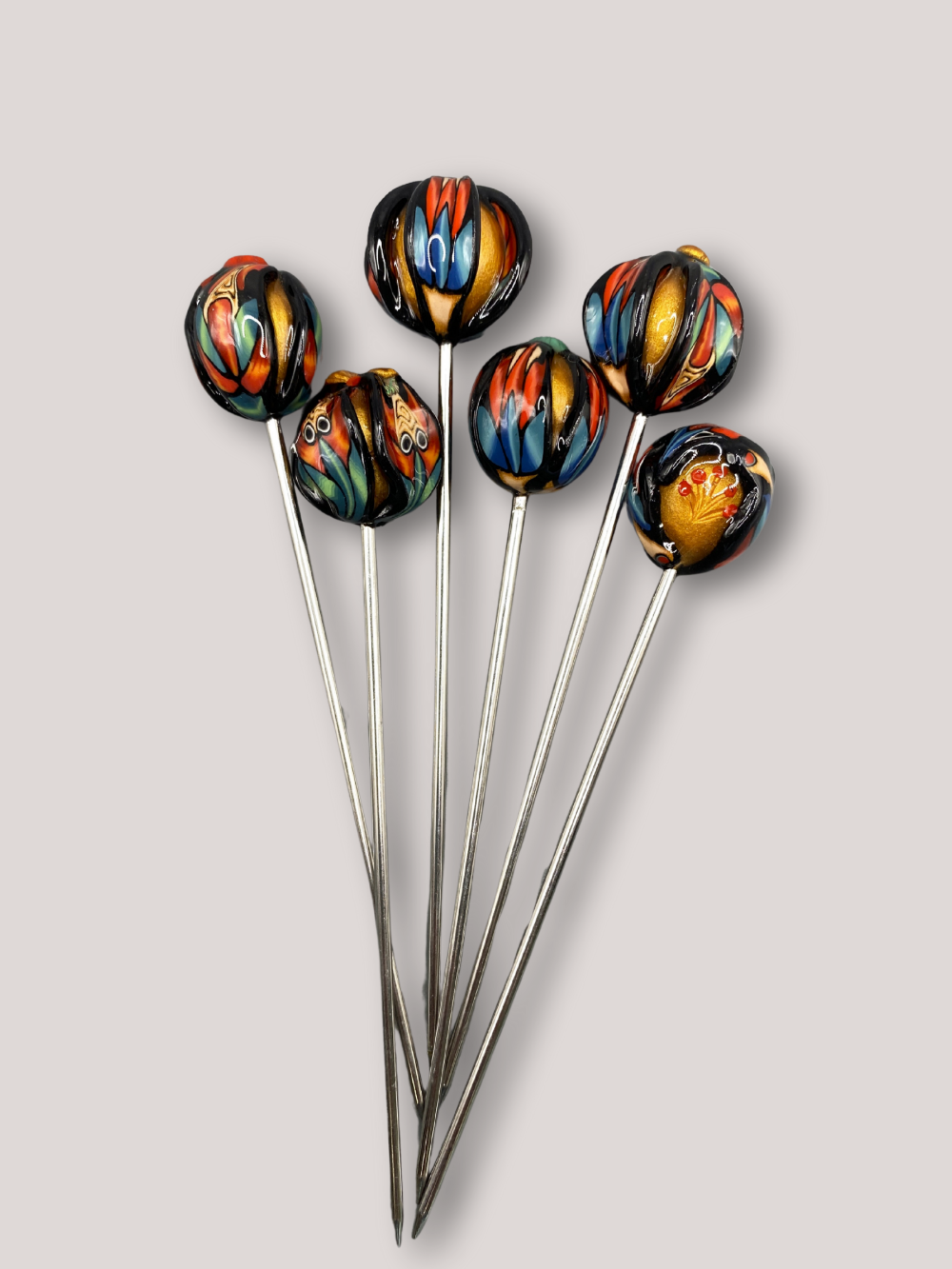 Handmade, home decor, Cocktail sticks, cocktail picks, bar accessories, functional art, sculpture, hand crafted, creative, unique, Art deco, Art deco cocktail picks, speakeasy, speakeasy bar, bar accessories, bar decor