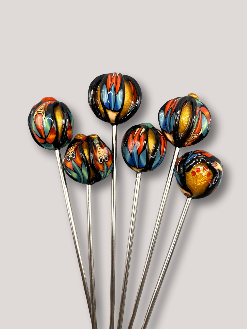 Handmade, home decor, Cocktail sticks, cocktail picks, bar accessories, functional art, sculpture, hand crafted, creative, unique, Art deco, Art deco cocktail picks, speakeasy, speakeasy bar, bar accessories, bar decor