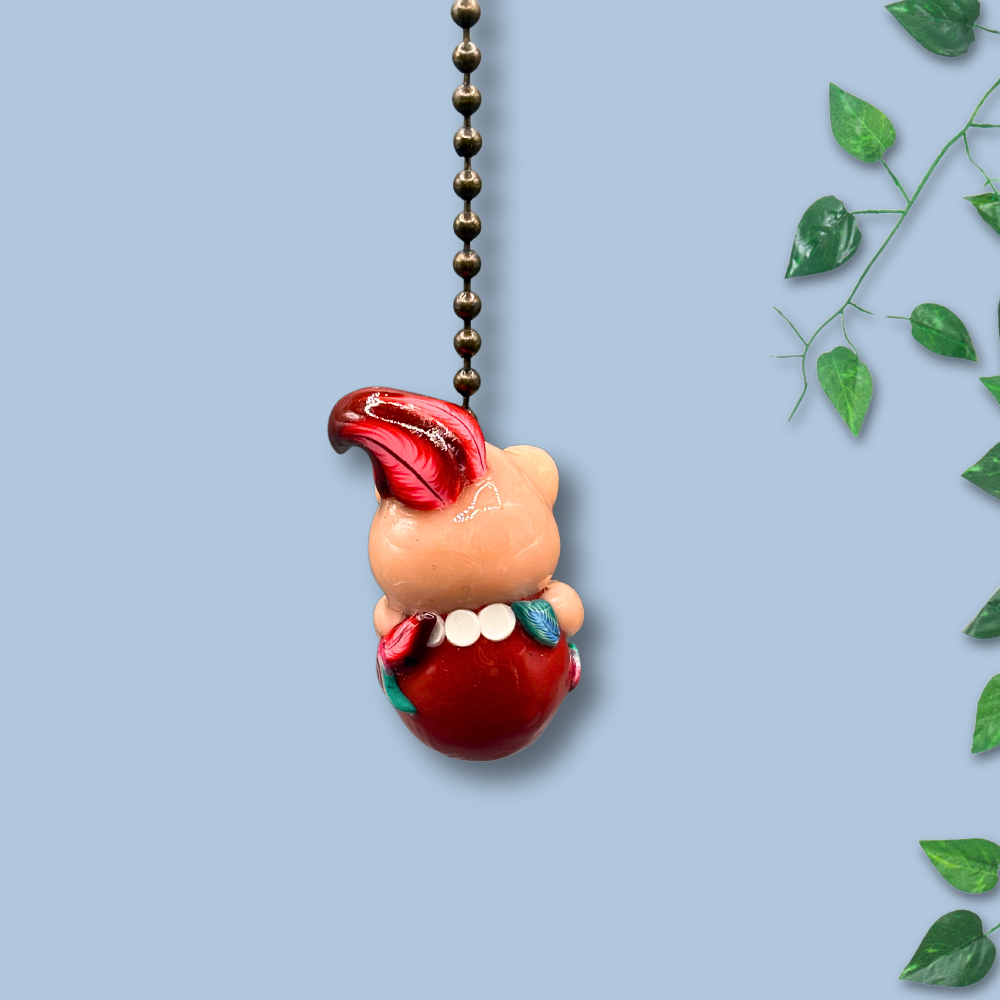 Cute chubby Elf light pull, handmade with Polymer clay