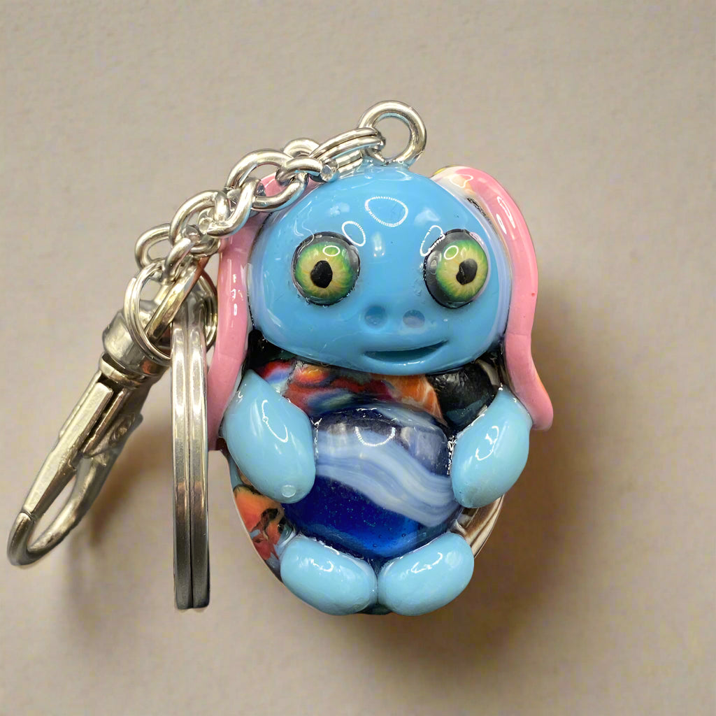 Marbles, blue bug marble, blue, blue keychain colorful keychain, bugs, bug keychain, cute keychain, unique keychain, handmade keychain, handmade, handcrafted, art, colorful, sculpture