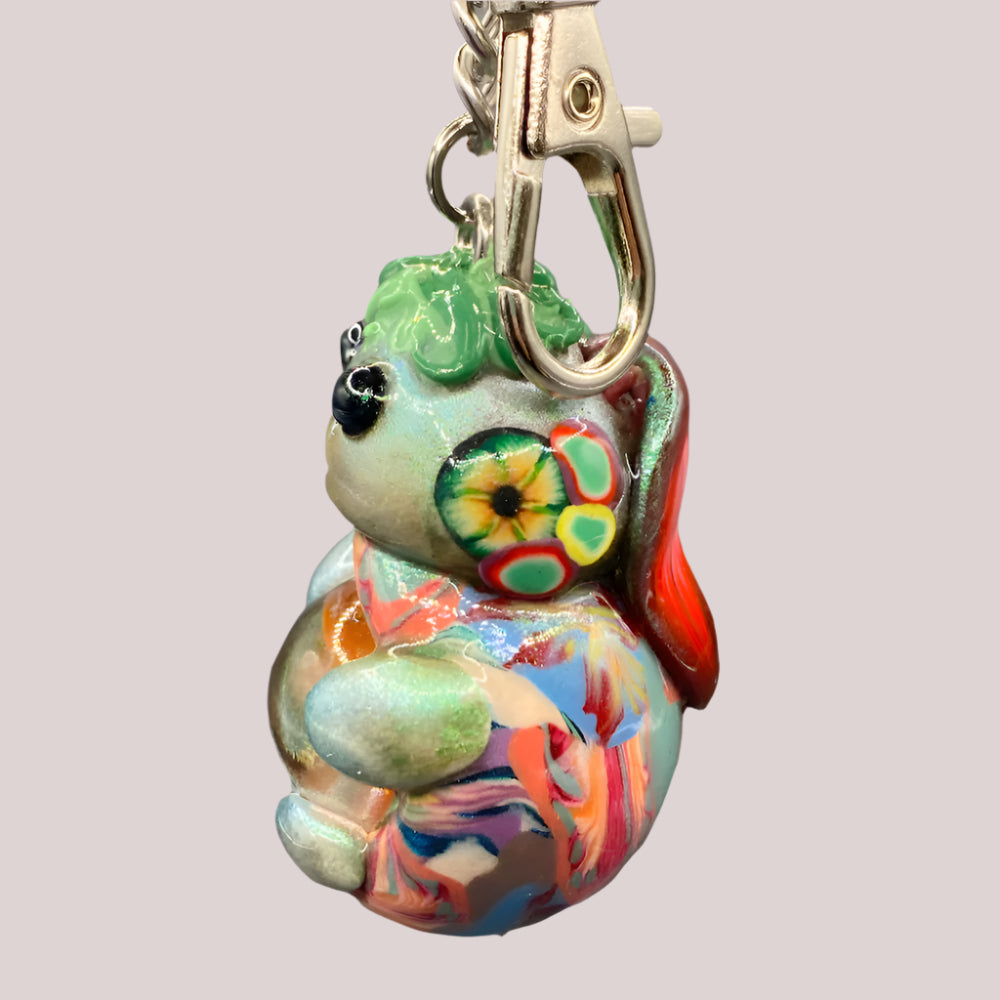 Marbles, purple bug keychain, purple and blue, purse charm, colorful keychain, cute keychain, unique keychain, handmade keychain, handmade, handcrafted, art, colorful, sculpture, Purple colored keychain, purple keychain,