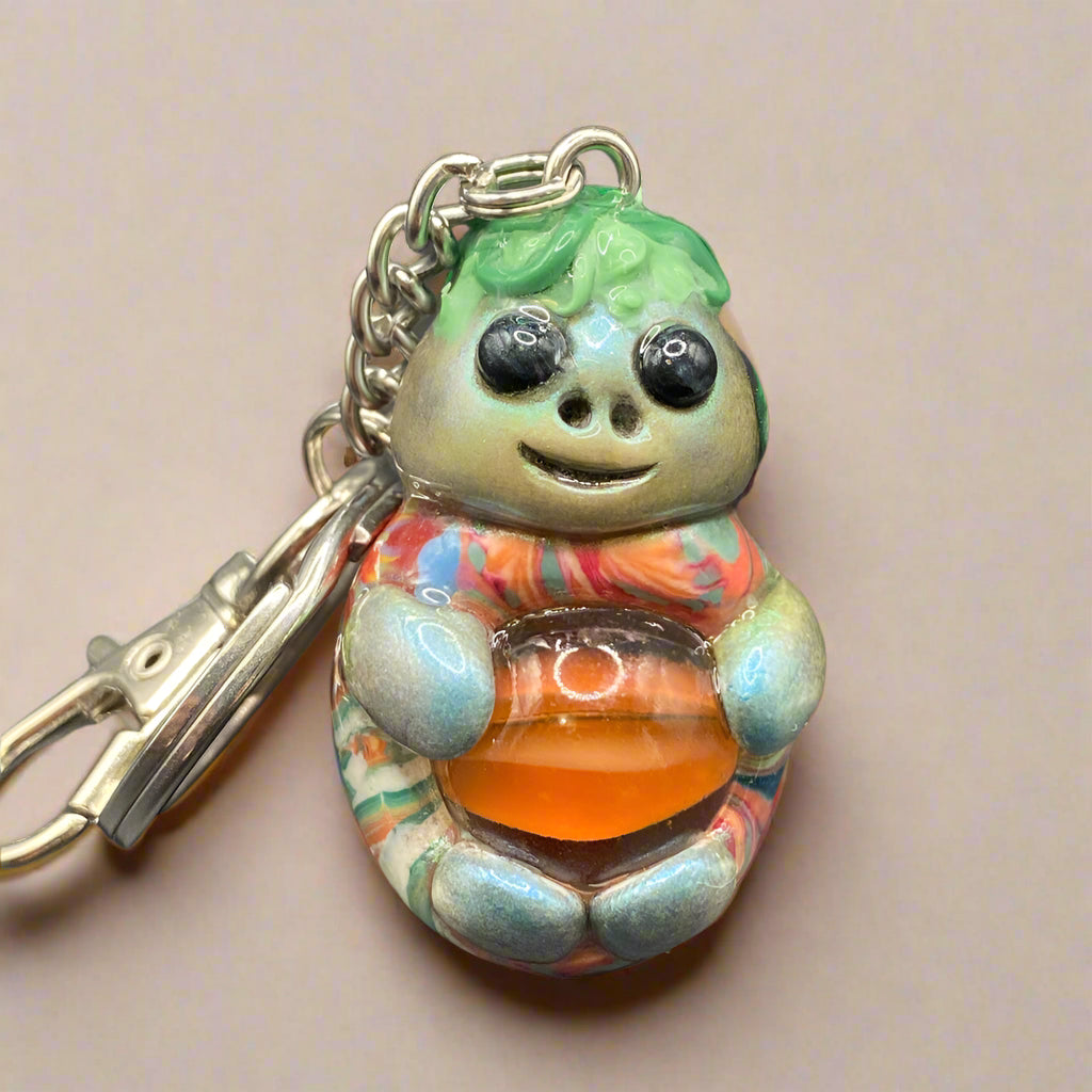 Marbles, purple bug keychain, purple and blue, purse charm, colorful keychain, cute keychain, unique keychain, handmade keychain, handmade, handcrafted, art, colorful, sculpture, Purple colored keychain, purple keychain,