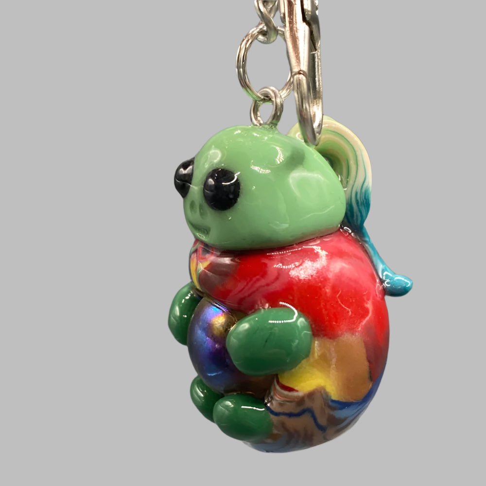 Marbles, bug marble keychain, Teal, Teal keychain, colorful keychain, bugs, bug keychain, cute keychain, unique keychain, handmade keychain, handmade, handcrafted, art, colorful, sculpture, Teal colored keychain