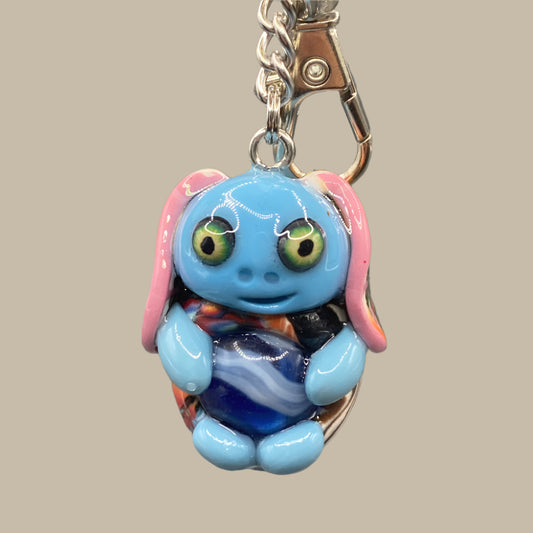 Marbles, blue bug marble, blue, blue keychain colorful keychain, bugs, bug keychain, cute keychain, unique keychain, handmade keychain, handmade, handcrafted, art, colorful, sculpture