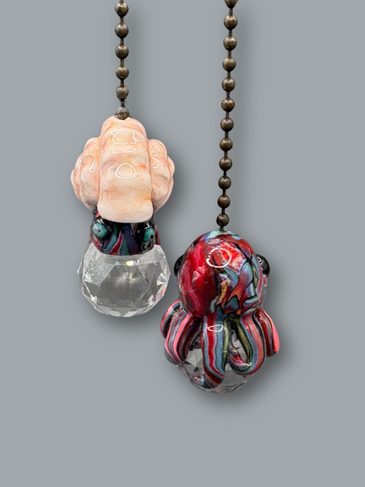 Octopus Crystal Light Pulls | Sea Snail and Octopus Light Pulls