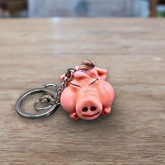 Pink Piggy keychain