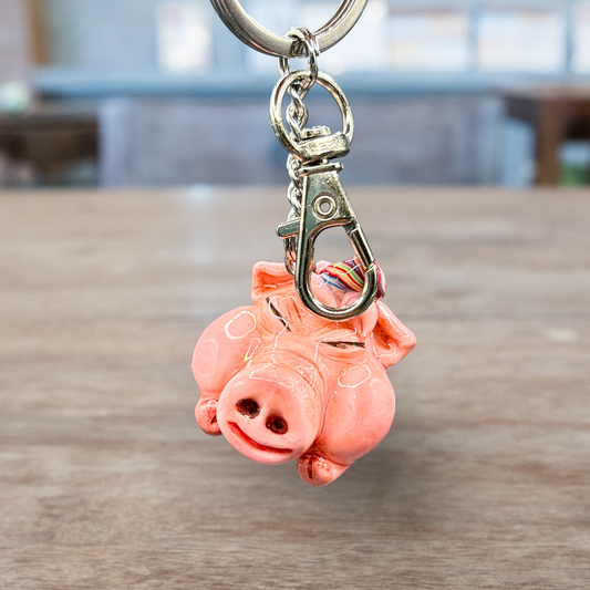Pink Piggy keychain