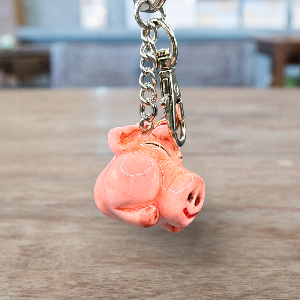 Pink Piggy keychain