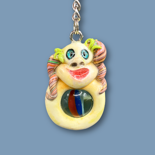 Cyclops Marble Keychain